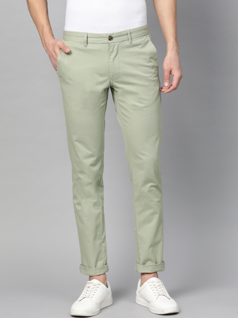 

Indian Terrain Men Green Brooklyn Slim Fit Solid Chinos