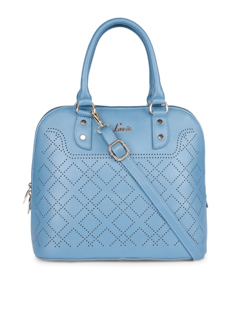 

Lavie Blue Textured Handheld Bag