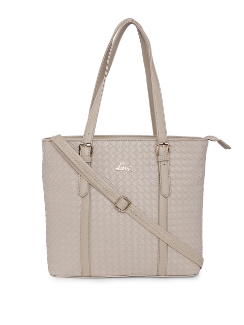 

Lavie Beige Textured Handheld Bag