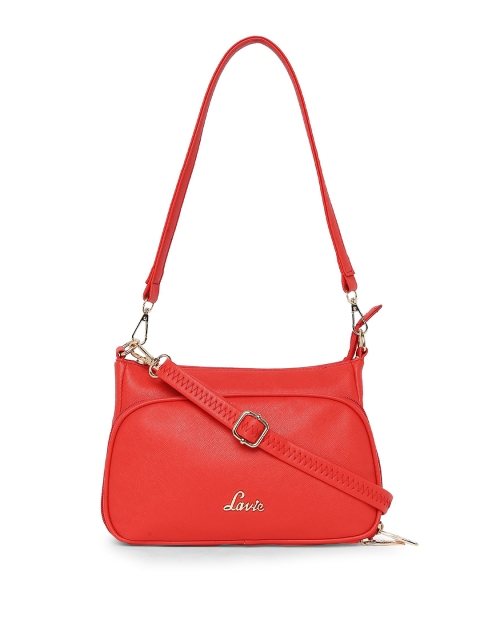 

Lavie Coral Red Solid Handheld Bag