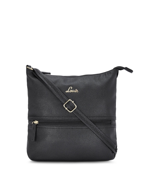 

Lavie Black Solid Sling Bag