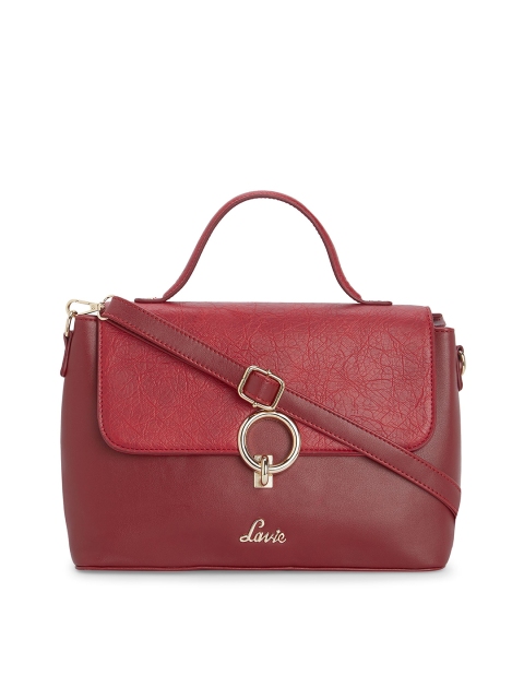 

Lavie Maroon Solid Satchel