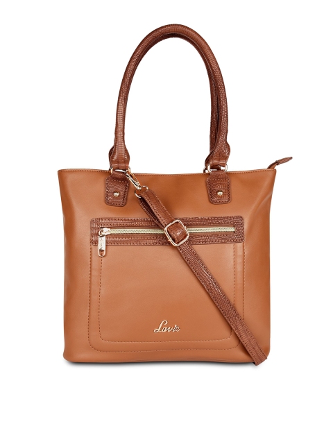 

Lavie Tan Solid Handheld Bag