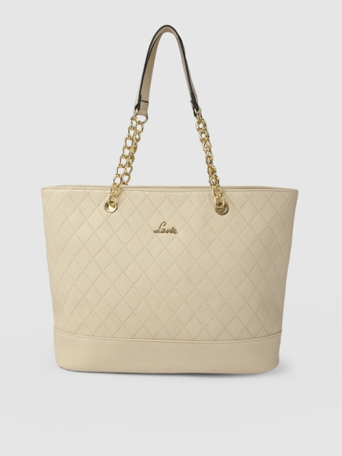 

Lavie Beige Quilted Shoulder Bag