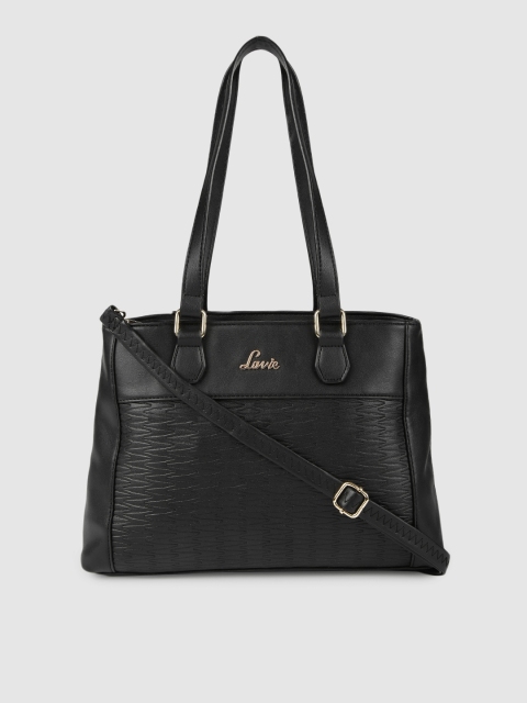 

Lavie Black Textured Shoulder Bag