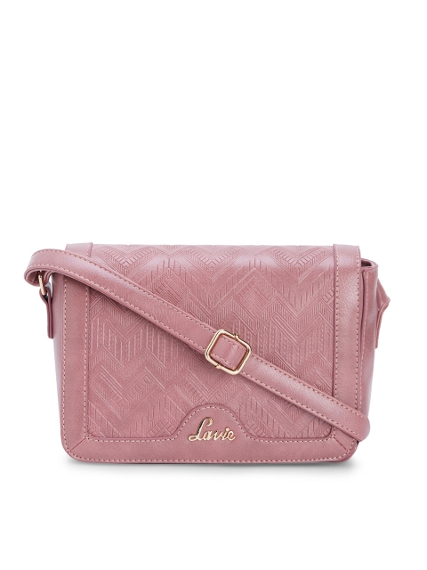 

Lavie Peach-Coloured Textured Sling Bag