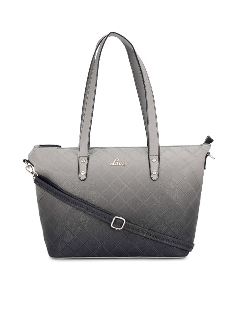 

Lavie Grey & Black Colourblocked Shoulder Bag