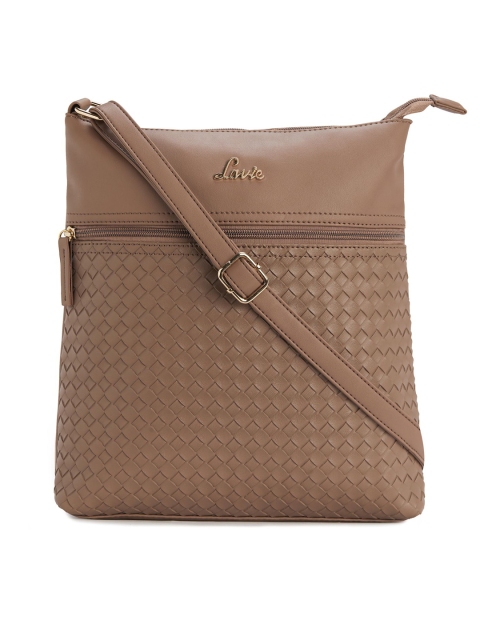 

Lavie Brown Textured Sling Bag