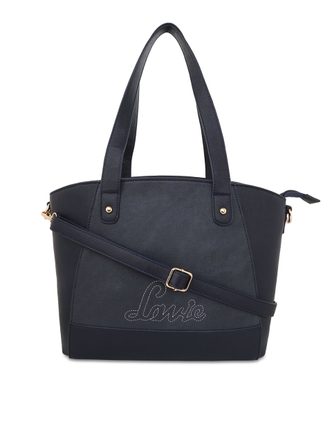 

Lavie Navy Blue Solid Shoulder Bag