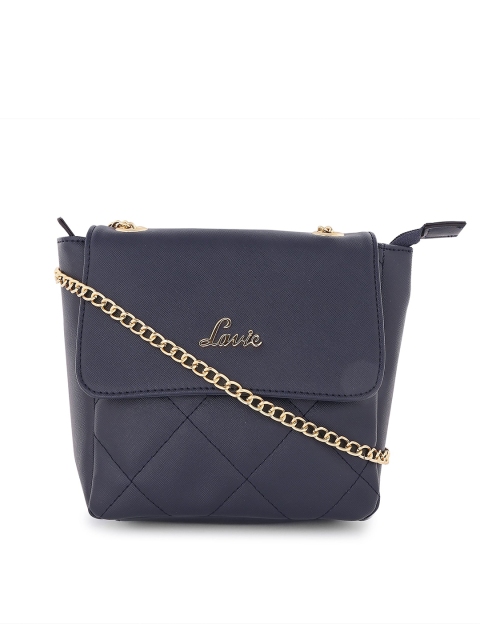 

Lavie Navy Blue Solid Sling Bag