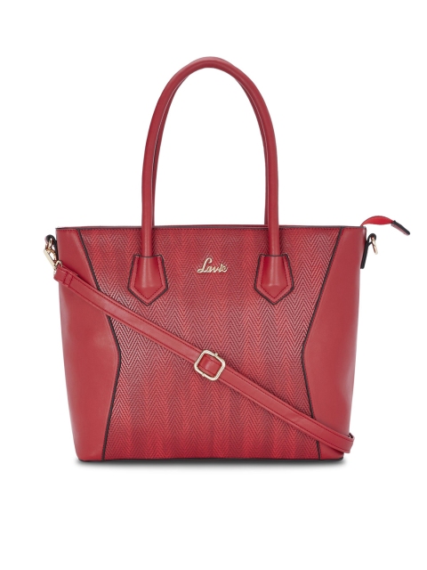 

Lavie Red Textured Shoulder Bag