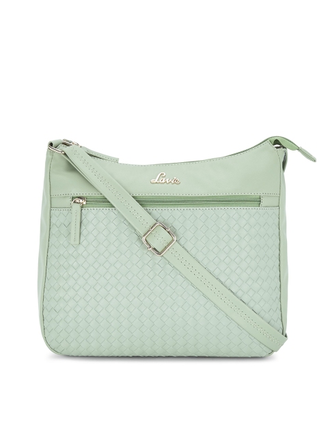 

Lavie Green Textured Sling Bag