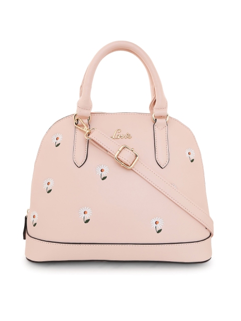 

Lavie Pink Floral Embroidered Handheld Bag