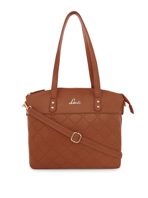 

Lavie Tan-Brown Solid Shoulder Bag