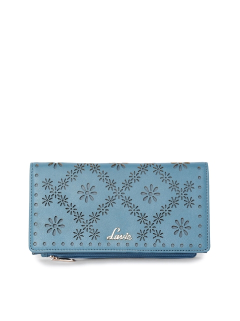

Lavie Women Blue Solid Two Fold Wallet