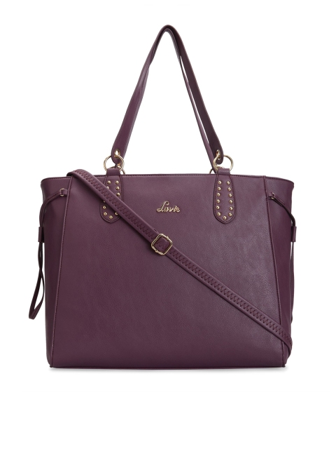 

Lavie Purple Solid Handheld Bag
