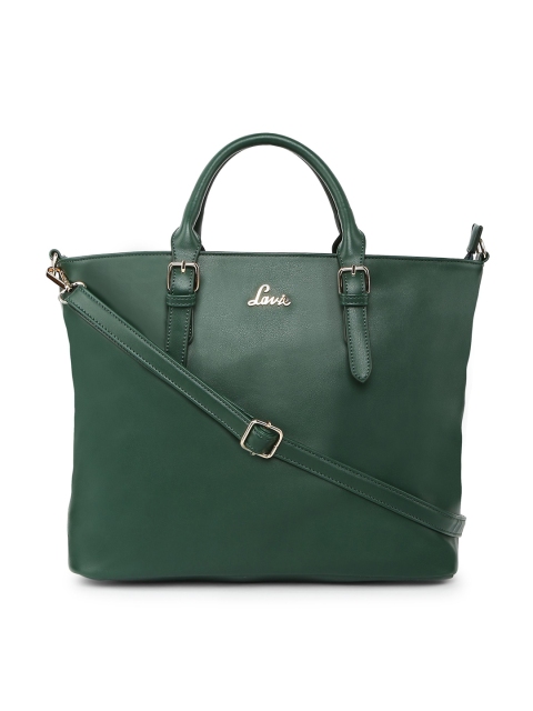 

Lavie Green Solid Handheld Bag