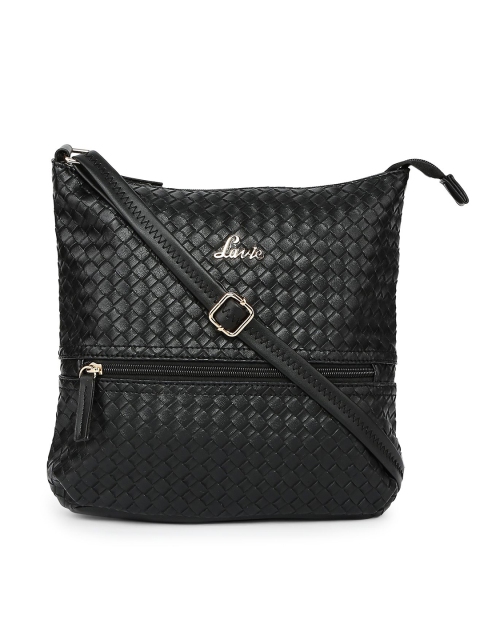 

Lavie Black Textured Sling Bag