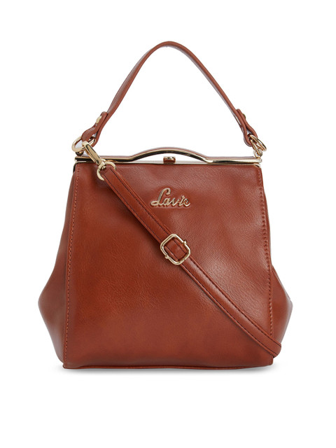 

Lavie Brown Solid Handheld Bag