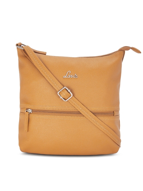 

Lavie Mustard Solid Hobo Bag