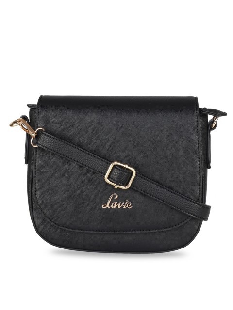 

Lavie Black Solid Sling Bag
