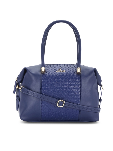 

Lavie Navy Blue Textured Shoulder Bag