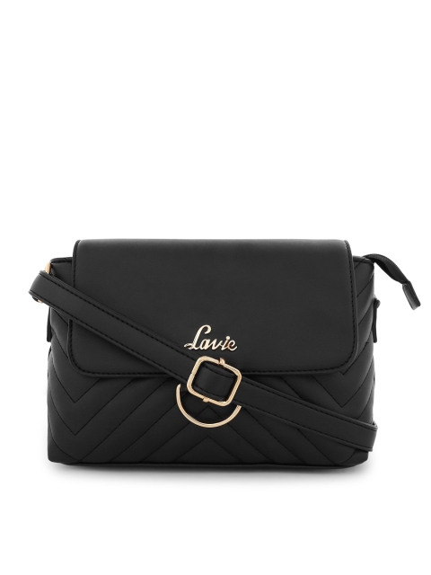 

Lavie Black Solid Sling Bag
