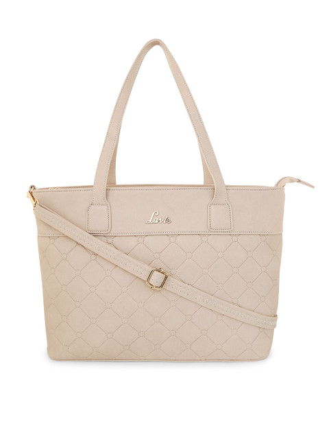 

Lavie Beige Textured Shoulder Bag