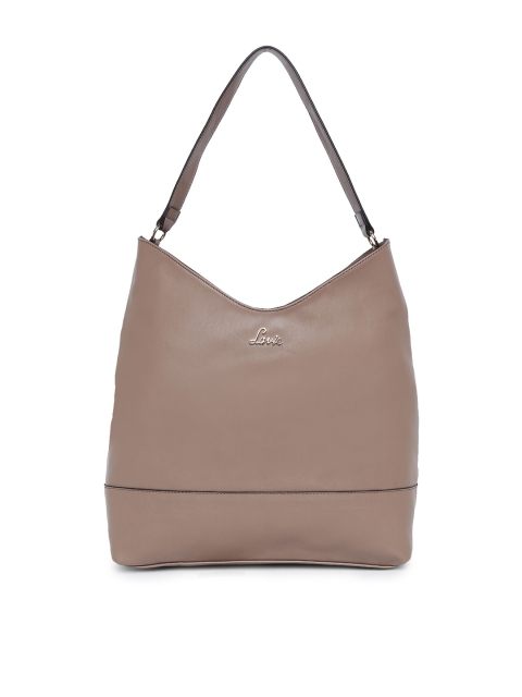 

Lavie Taupe Solid Hobo Bag