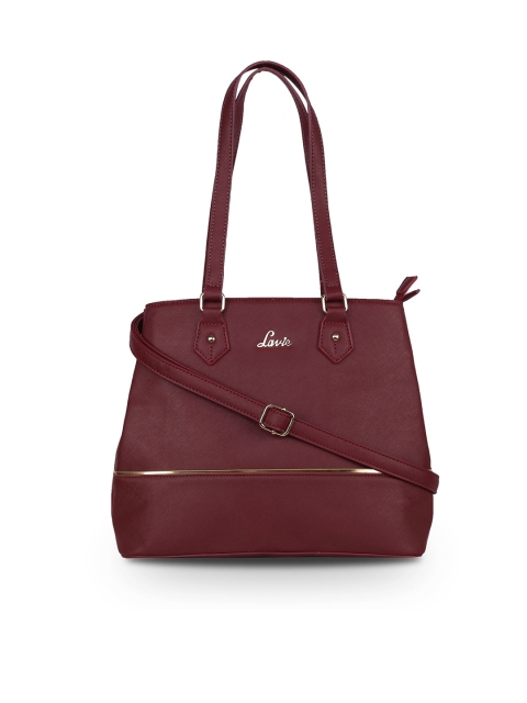 

Lavie Maroon Solid Shoulder Bag