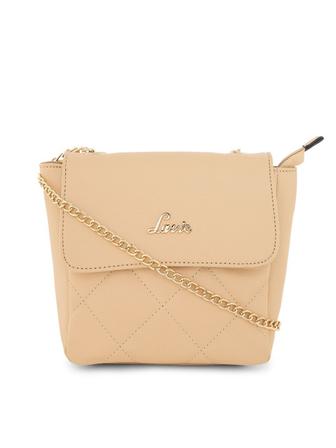 

Lavie Beige Textured Sling Bag