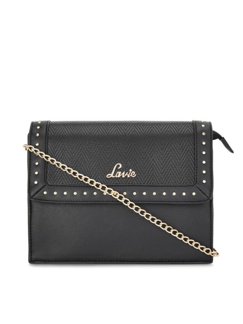 

Lavie Black Solid Sling Bag