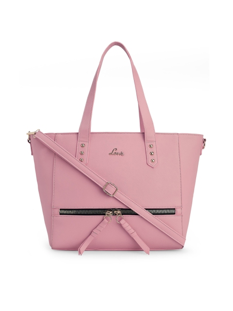 

Lavie Pink Solid Handheld Bag