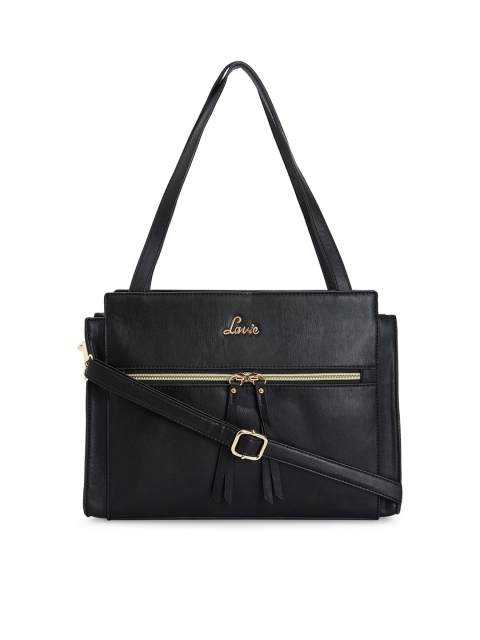 

Lavie Black Solid Handheld Bag