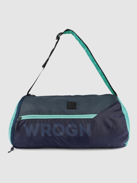 

WROGN Unisex Navy Blue Solid Chopp Duffel Bag