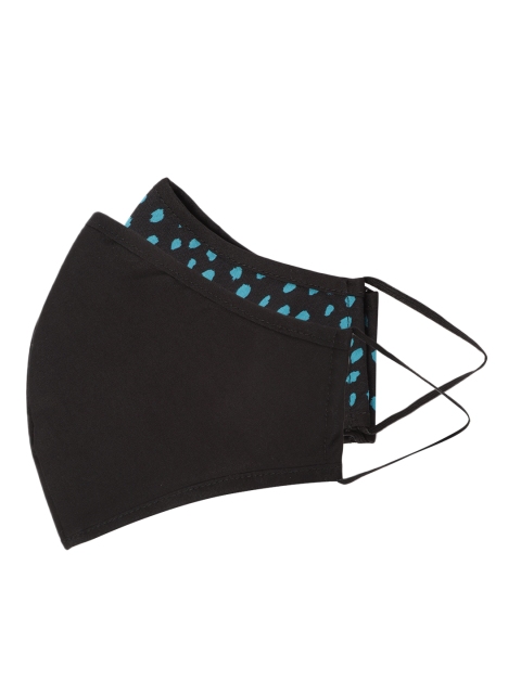 

DOROTHY PERKINS Women Pack of 2 Reusable 2-Ply Outdoor Cloth Masks, Black