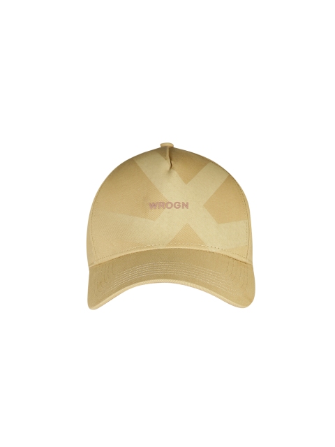 

WROGN Unisex Khaki Printed Baseball Cap