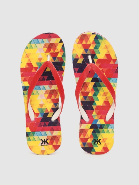 

Kook N Keech Women Multicoloured Triangular Print Thong Flip-Flops, Multi