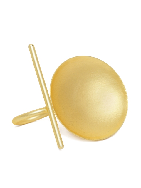 

VIDRUKARIH Gold-Plated Handcrafted Adjustable Ring