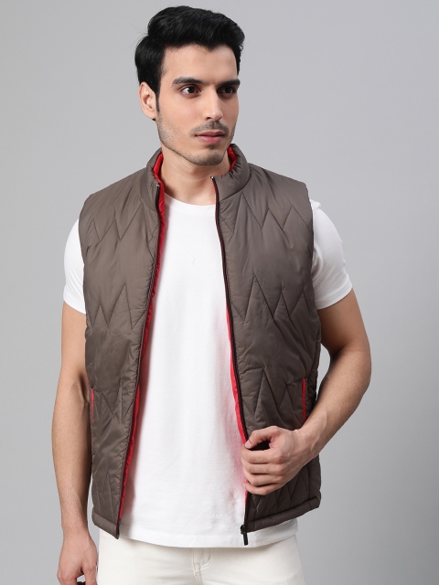 

Fort Collins Men Coffee Brown Solid Padded Jacket
