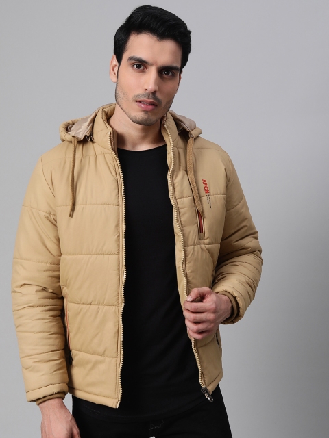 

Foreign Culture By Fort Collins Men Beige Solid Padded Jacket