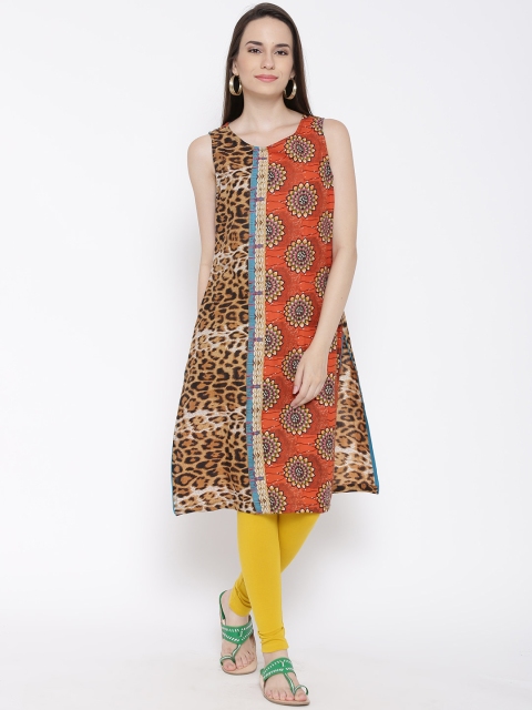 

Rain & Rainbow Multicoloured Printed Kurta, Multi