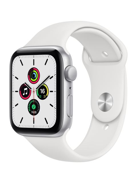 

Apple Unisex SE GPS 44mm - Silver Aluminium Case with White Sport Band