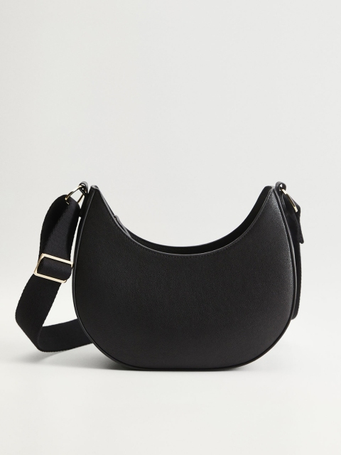

MANGO Black Solid Sling Bag