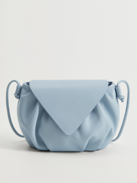 

MANGO Blue Solid Sling Bag