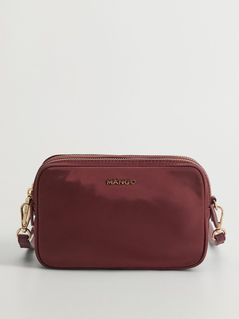 

MANGO Burgundy Solid Sling Bag