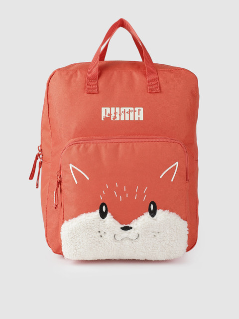 

Puma Boys Orange Graphic Printed Backpack