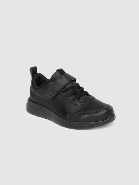 

Puma Boys Black Flex Renew SL AC PS Running Shoes