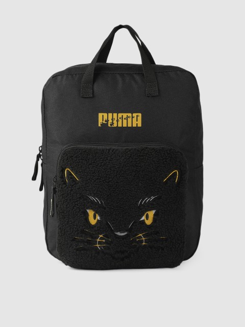 

Puma Boys Black Graphic Printed Backpack