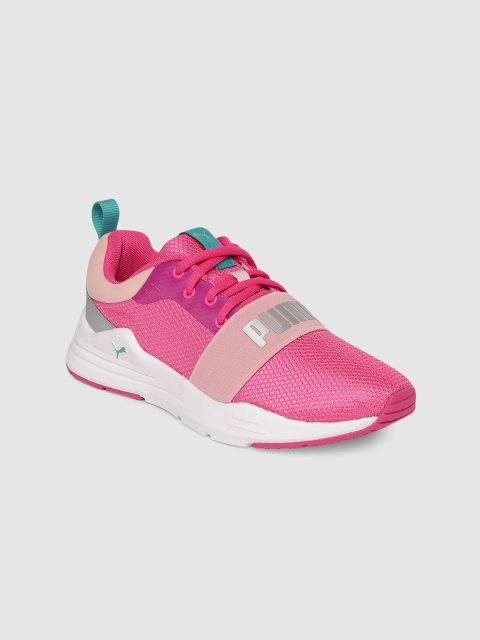 

Puma Boys Pink Mesh Running Shoes